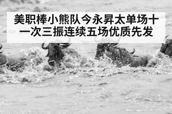 美职棒小熊队今永昇太单场十一次三振连续五场优质先发